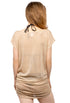 BOATNECK DRESS WITH SIDE SHIRRING - GOFRET